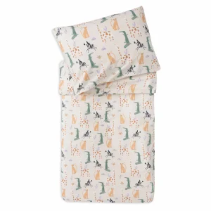 Set de funda nórdica para cuna 100x140cm Jungle Jambo Jollein