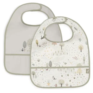 Babero impermeable Tiny Park Pack x 2 Jollein