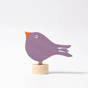 FIGURITA DE MADERA PAJARITO MORADO