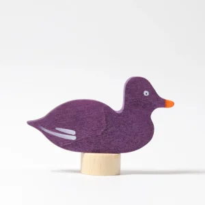 FIGURITA DE MADERA PATO MORADO