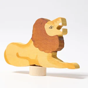FIGURITA DE MADERA LEÓN