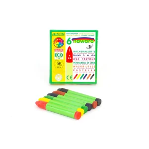 LÁPICES DE CERA NATURALES 6 COLORES Ökonorm