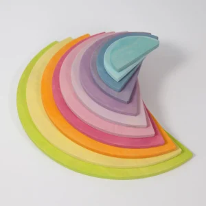 SEMICIRCULOS DE MADERA GRANDES PASTEL