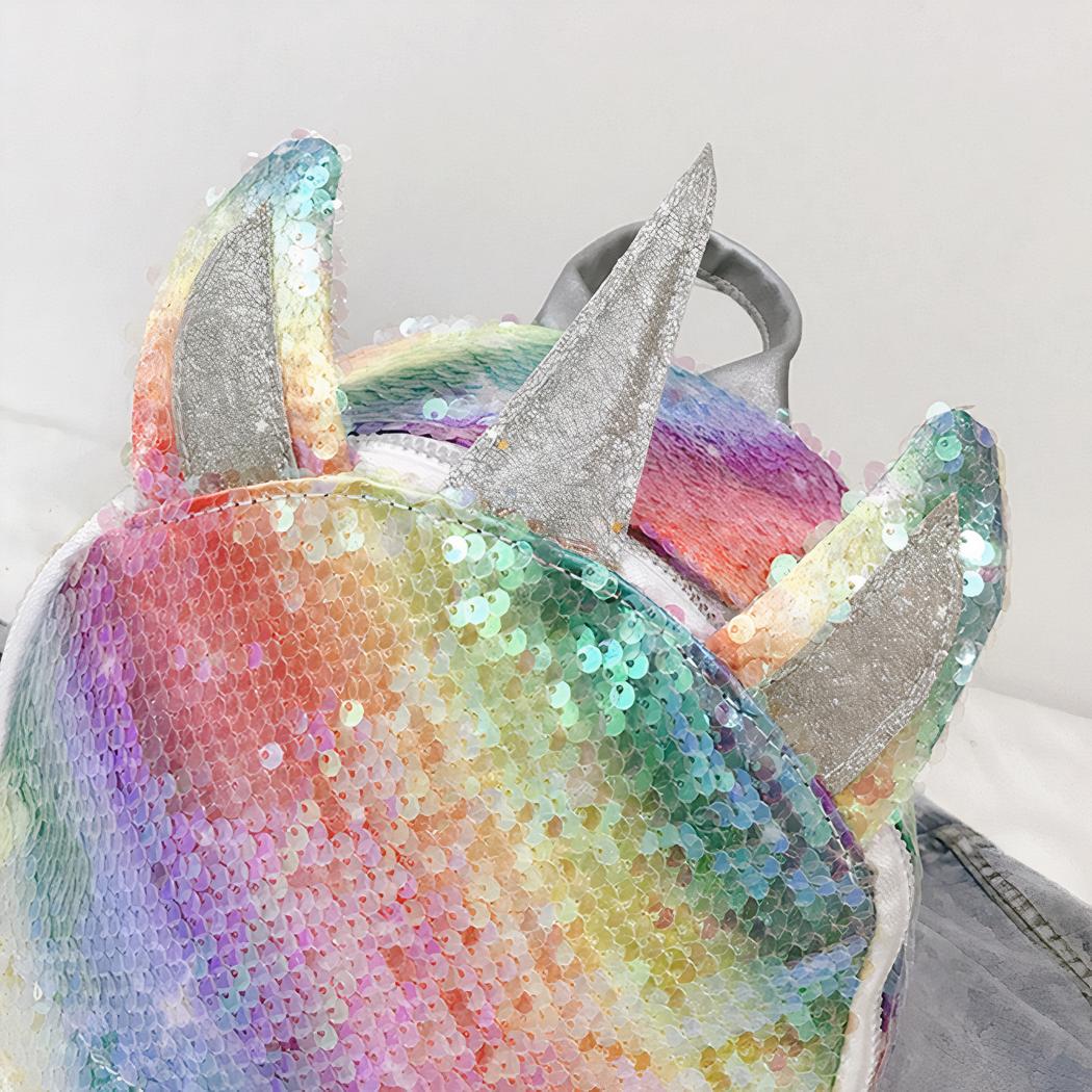 Mochila unicornio con purpurina - Imagen 4