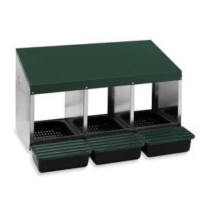 Ponedero Eco 3 Huecos Con Escamoteador | Recoge Huevos Más Limpios