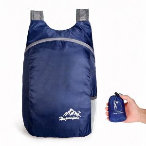 REGALO: Mochila impermeable plegable, azul oscuro