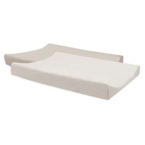 Funda de cambiador Terry 50x70cm Oatmeal - Sand - 2 Pack Jollein
