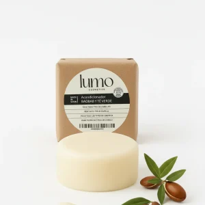 Acondicionador Sólido Baobab & Té Verde 80 G – Natural, Vegano, Sin Sulfatos, Zero Waste – Lumocosmetics