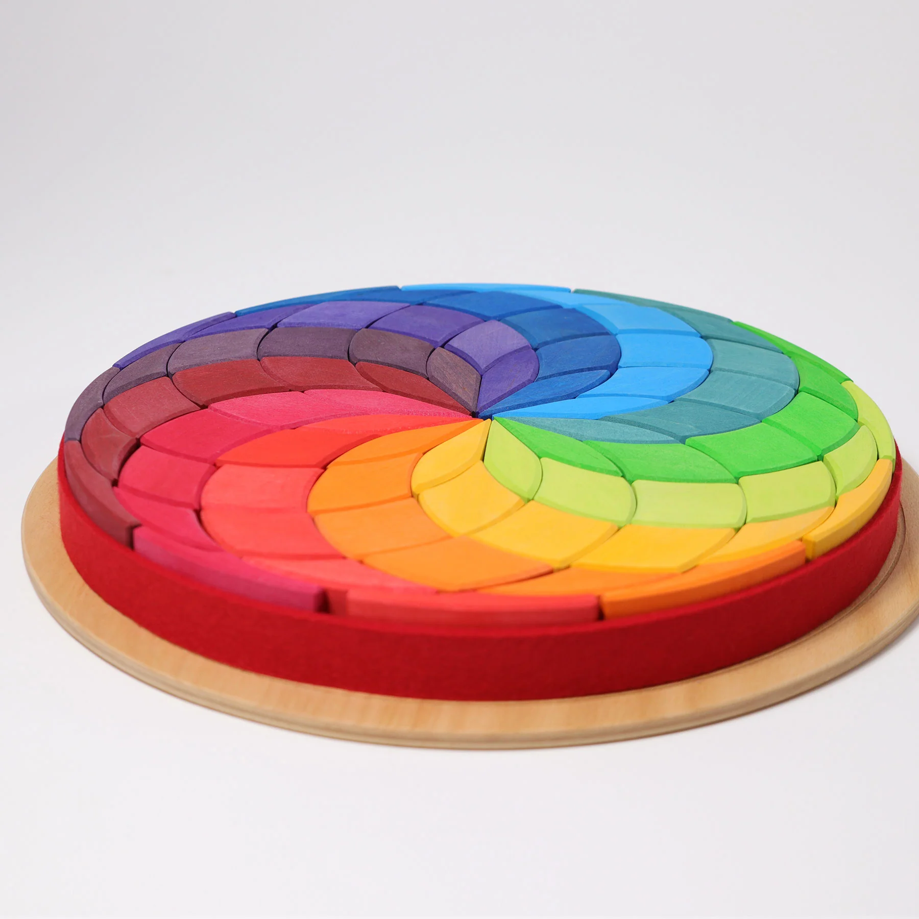 PUZZLE DE MADERA GRAN ESPIRAL DE COLORES