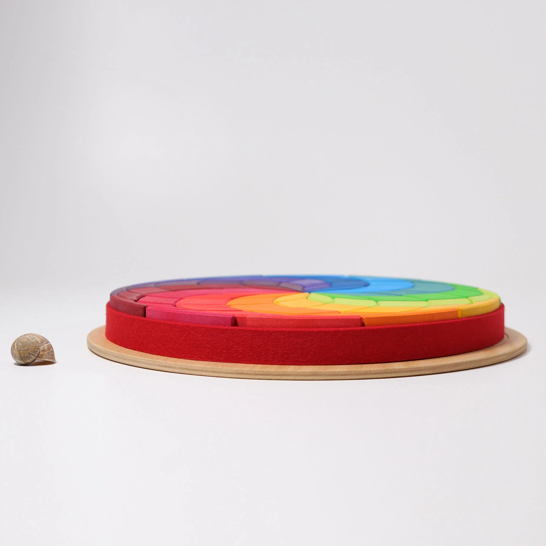 PUZZLE DE MADERA GRAN ESPIRAL DE COLORES - Imagen 2