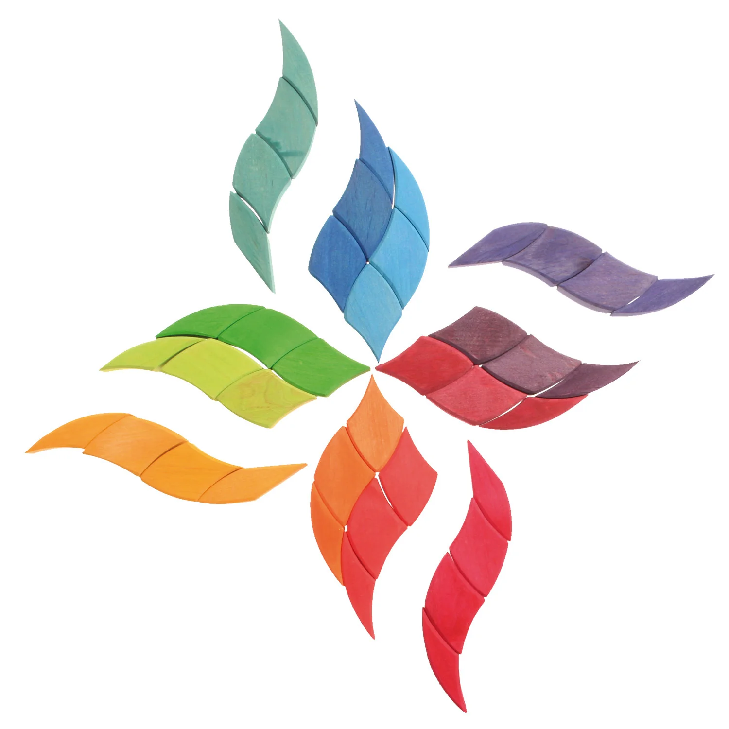 PUZZLE DE MADERA GRAN ESPIRAL DE COLORES - Imagen 7