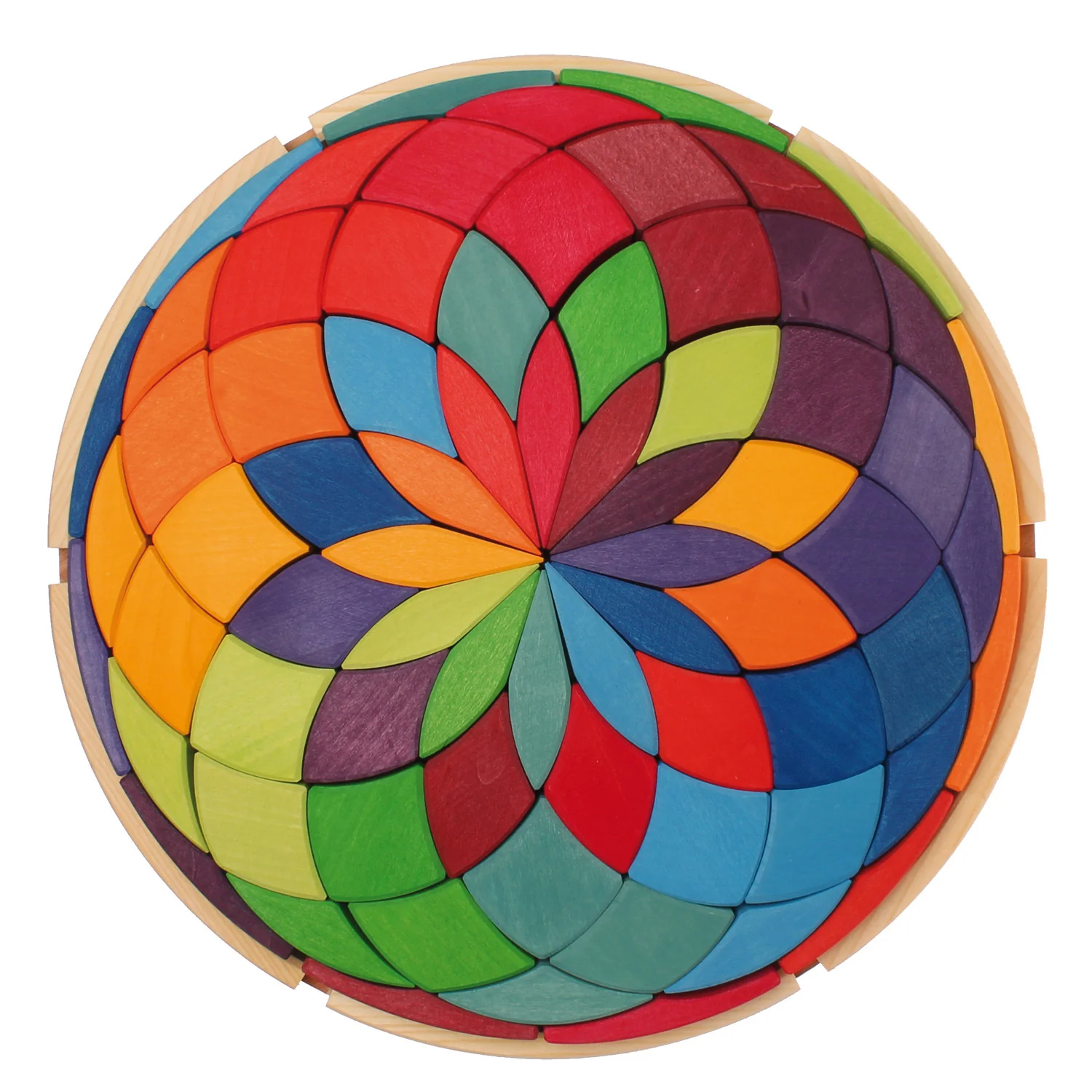 PUZZLE DE MADERA GRAN ESPIRAL DE COLORES - Imagen 4