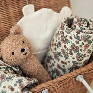 Set de 2 Mantas de muselina 115x115cm Retro Flowers Jollein