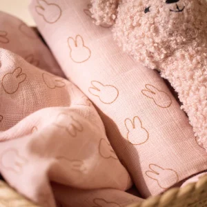 Set de 2 Mantas de muselina 115x115cm Miffy Silhouettes Wild Rose Jollein