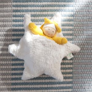 Estrella musical de algodón orgánico