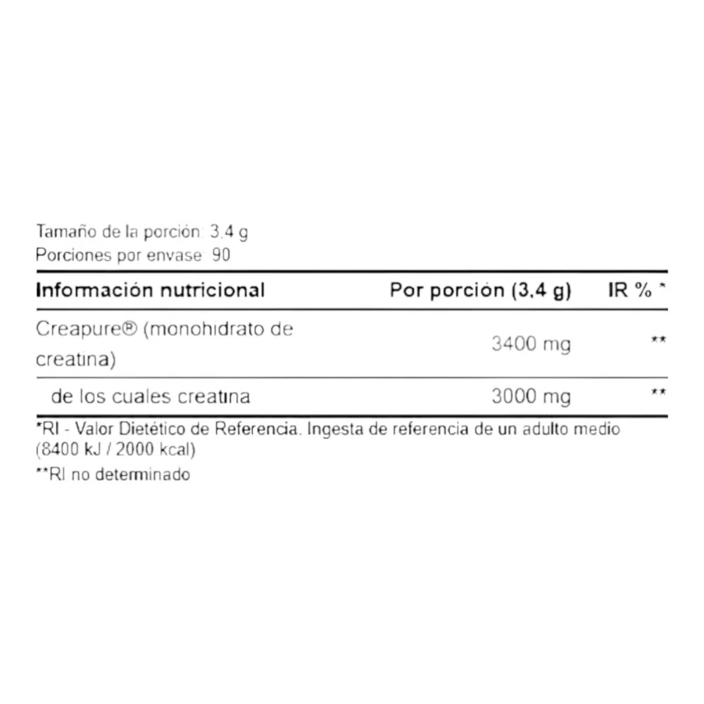 Mega Creatine Creapure 306 Gr - Imagen 2