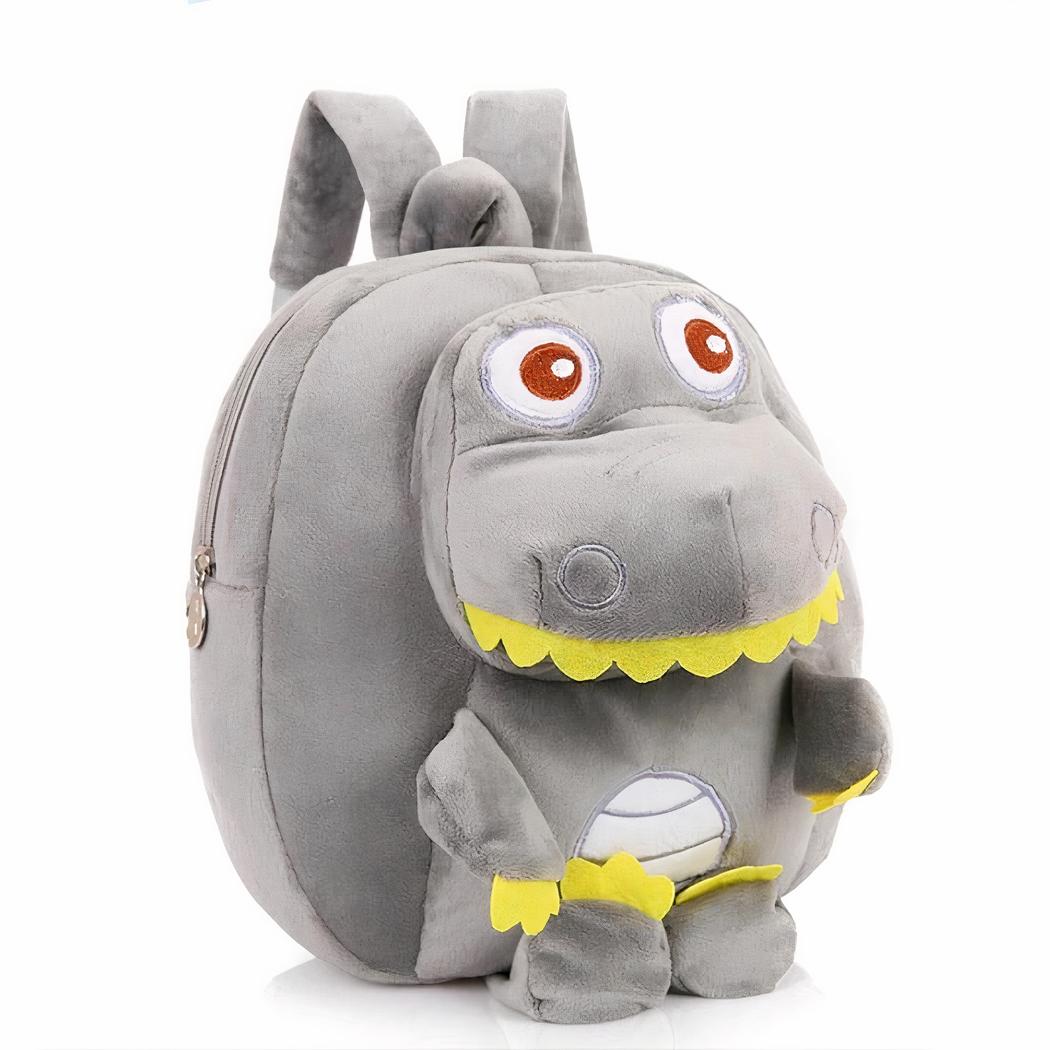 Mochila dinosaurio polar gris - Imagen 2