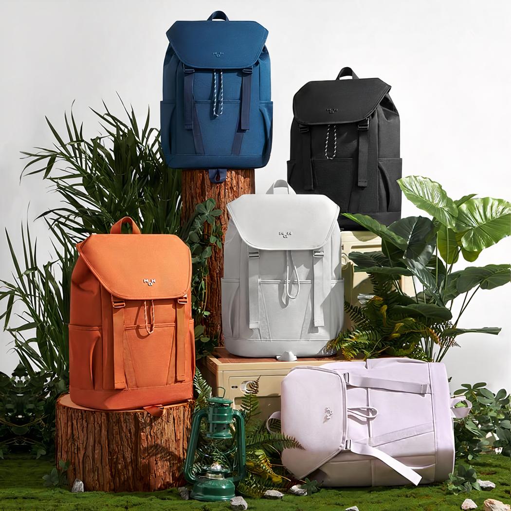 Mochila ergonómica impermeable, gran capacidad, gris - Imagen 3