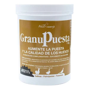 Granupuesta (1Kg) - Apoyo nutricional durante la época de puesta - Mejora la cáscara - Pienso complementario granulado