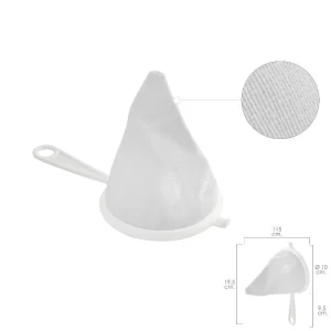 Colador Tela Franela Armazón De Plastico Ø 10 Cm.