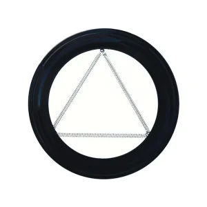 Plafon Embellecedor Estufa Pellet Vitrificado Negro 80 Mm.