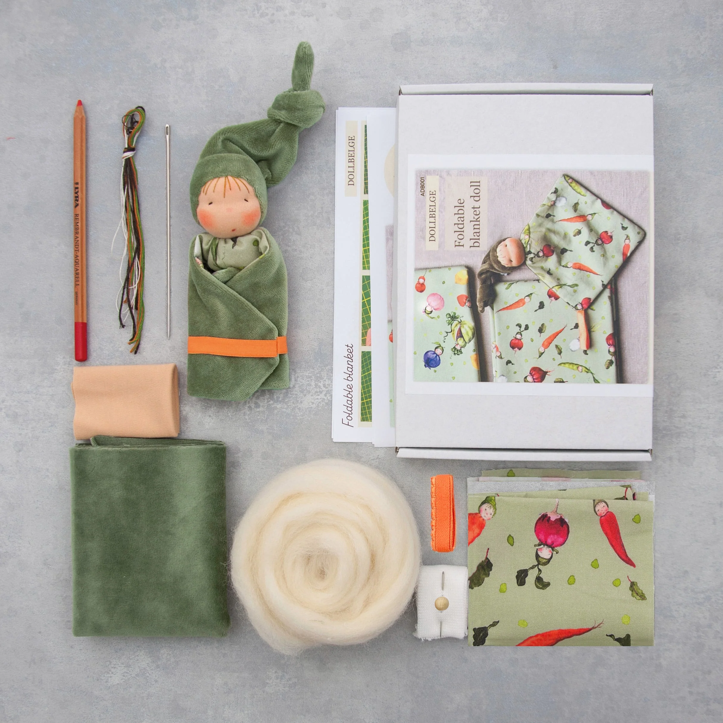 KIT COSTURA MUÑECA DE TELA WALDORF - Imagen 2