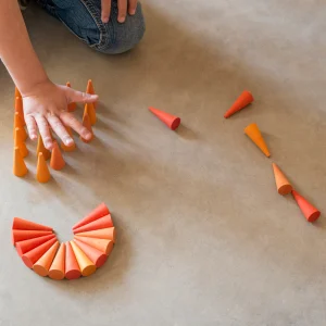 MANDALA CONOS NARANJAS