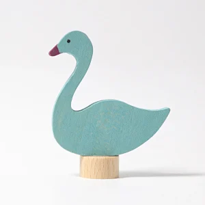 FIGURITA DE MADERA CISNE