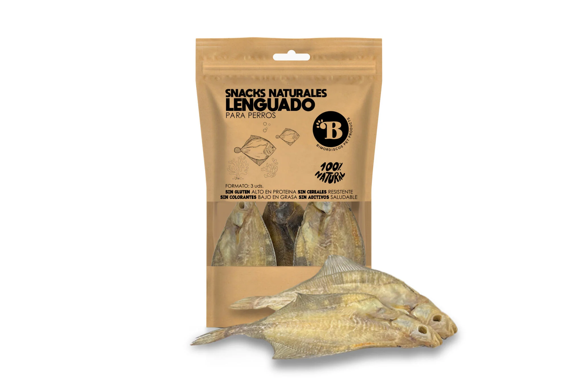 Bimordiscos Lenguados - Pescado Para Perros Y Gatos.. 10 Uds.