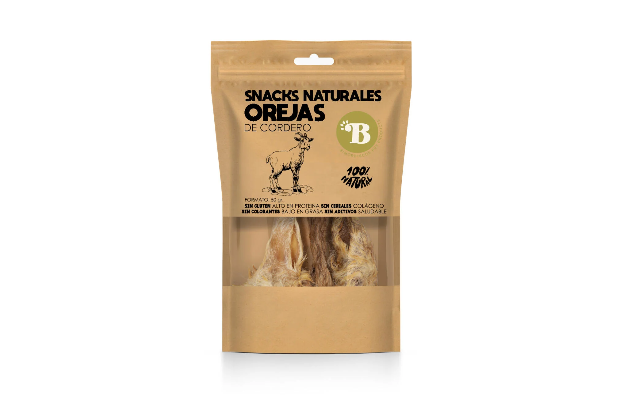 Bimordiscos Orejas De Cordero Para Perros Y Gatos · 250g - Imagen 3