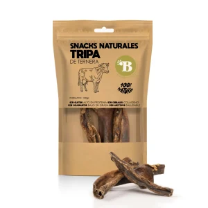 Bimordiscos Tripa Verde De Vaca Para Perros · 100g