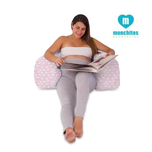 Mega Almohadón Cojín Multifuncional – Rosado Bebé Nubes