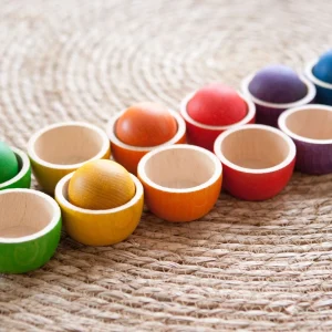 CUENCOS Y BOLAS DE MADERA