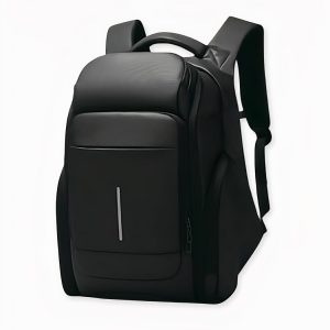 Mochila de viaje grande de PVC negro
