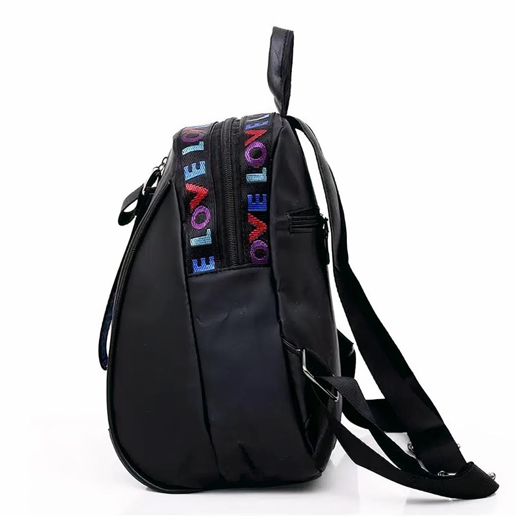 Mini mochila negra de estilo coreano para mujer - Imagen 4