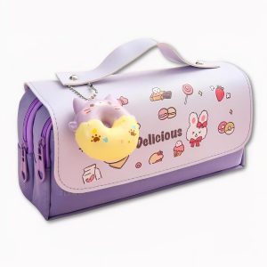 Estuche con llavero donut