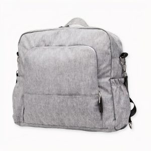 Bolso cambiador grande gris para bebés