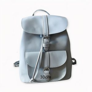 Mochila retro de cuero sintético para mujer