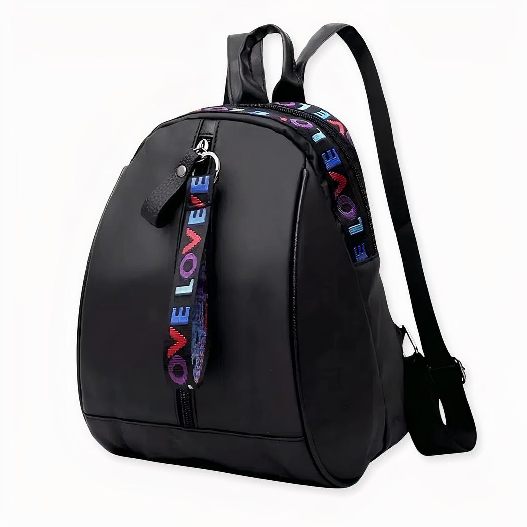 Mini mochila negra de estilo coreano para mujer