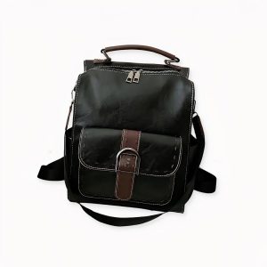 Pequeña mochila vintage en polipiel