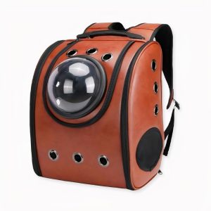 Mochila para animales de color sólido con ventana