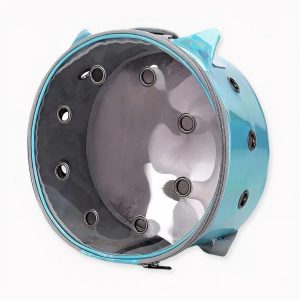 Mochila circular transparente para mascotas