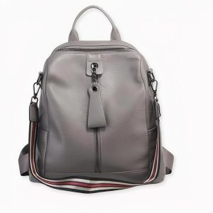 Mochila grande de cuero para mujer