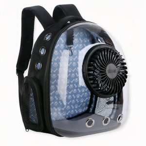 Mochila de transporte transparente para perros