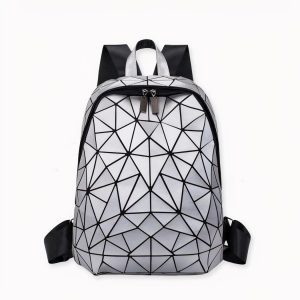 Mochila de mujer con holograma geométrico