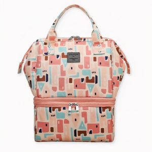Bolso cambiador isotérmico con estampado para picnic y bebé