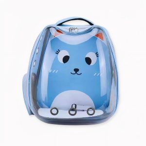 Mochila transparente de dibujos animados para gatos