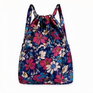 Mochila vintage de gran capacidad con cordón