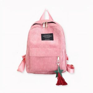 Elegante mochila de pana para mujer
