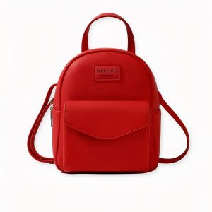 Mochila pequeña de mujer en piel vegana en colores de moda